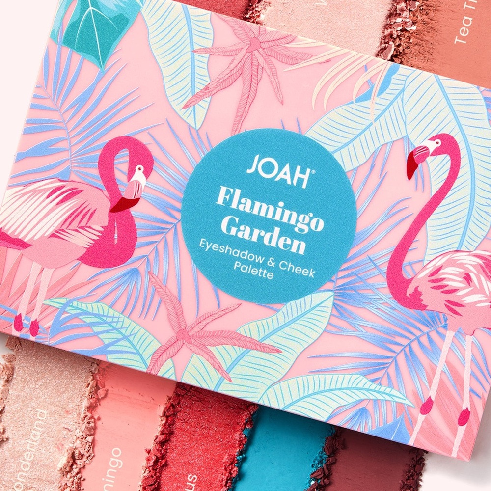 JOAH Flamingo Garden Eyeshadow & Cheek Palette
